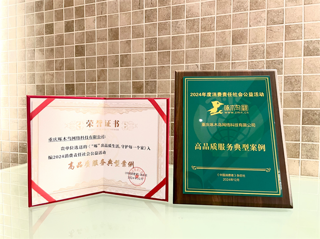 守护者！啄木鸟家庭维修荣获CQ9电子中国网站品质生活(图1)